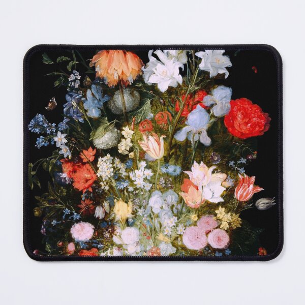 Item preview, Bouquet of Flowers in a Ceramic Vase by Jan Brueghel the Younger, Flemish,1610 designed and sold by Shapes-Mania.