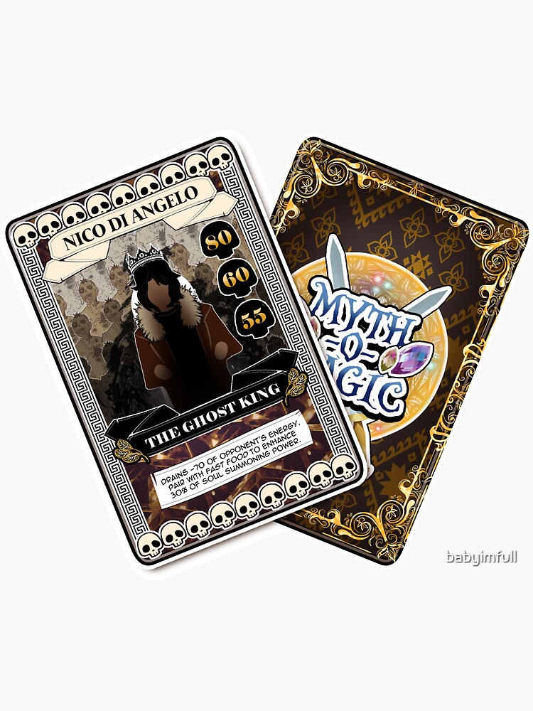 "PJO Percy Jackson Mythomagic Card" Sticker for Sale by babyimfull