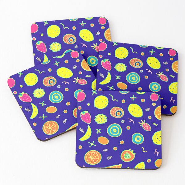 Item preview, Expressive Neon Fruit Artistry Pattern designed and sold by Health And Fitness Posts e-Store.