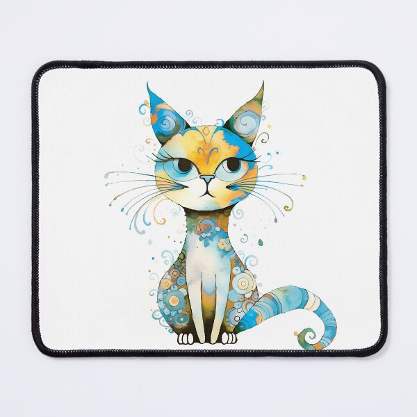 Item preview, Whimsical Cat #4 designed and sold by Cindy Sowers.
