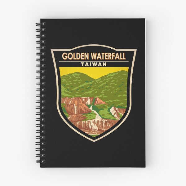 Item preview, Golden Waterfall Taiwan Badge designed and sold by KrisSidDesigns.