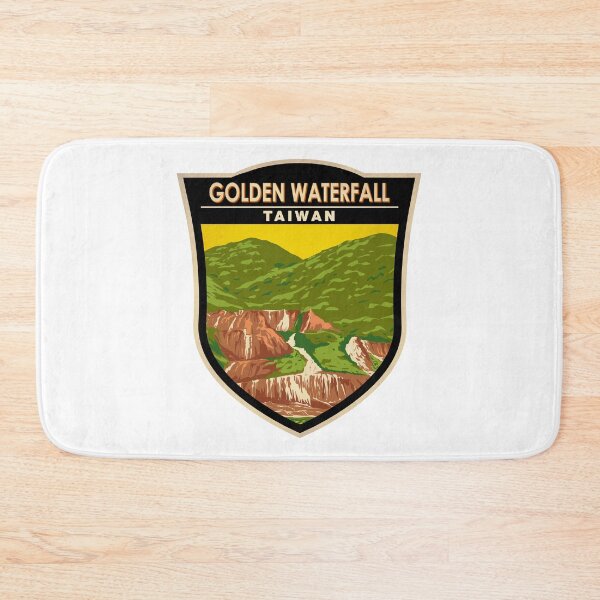 Item preview, Golden Waterfall Taiwan Badge designed and sold by KrisSidDesigns.