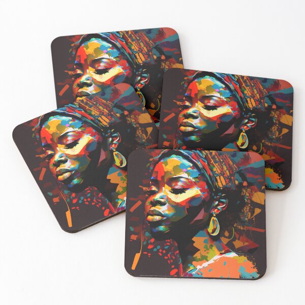 Item preview, Womens Rights Abstract Black Woman Art Afrocentric designed and sold by MartynGrey.
