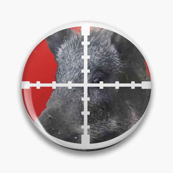 Item preview, Hog Hunting Wild Boar In Scope Vector Art 1 designed and sold by taiche.