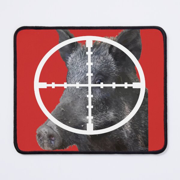 Item preview, Hog Hunting Wild Boar In Scope Vector Art 1 designed and sold by taiche.