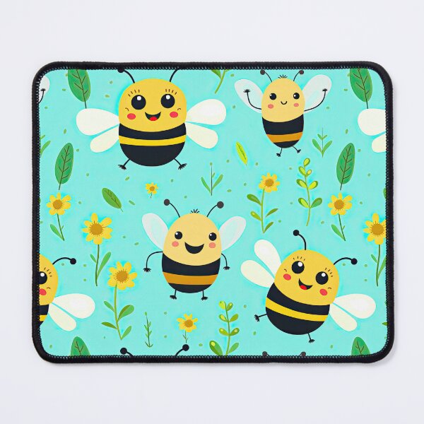 Item preview, Cute happy cartoon bumblebees designed and sold by Pinkbirdie.