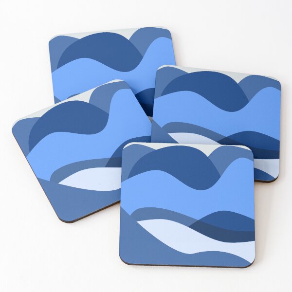 Item preview, Vibrant Coastal Swells; Abstract Wave Art for a Blissful Summer Experience designed and sold by huape.
