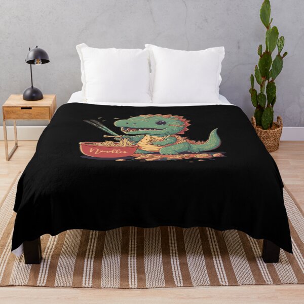 Artikelvorschau, Niedlicher Kawaii-Trex-Drache, der Ramen und Nudeln mit Stäbchen isst: ein Geschenk für Anime-Liebhaber entworfen und verkauft von thegiftedadult.