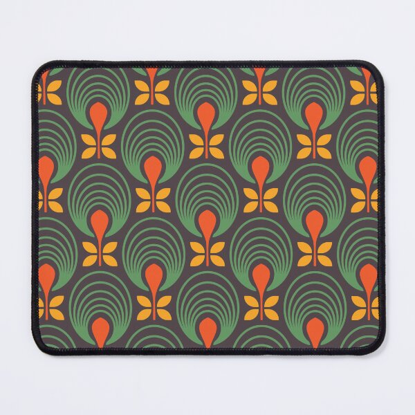 Item preview, KF 0062 D - Retro Vintage Flower Minimalist 70s Modern Geometric Floral Pattern designed and sold by KhakiFinch.