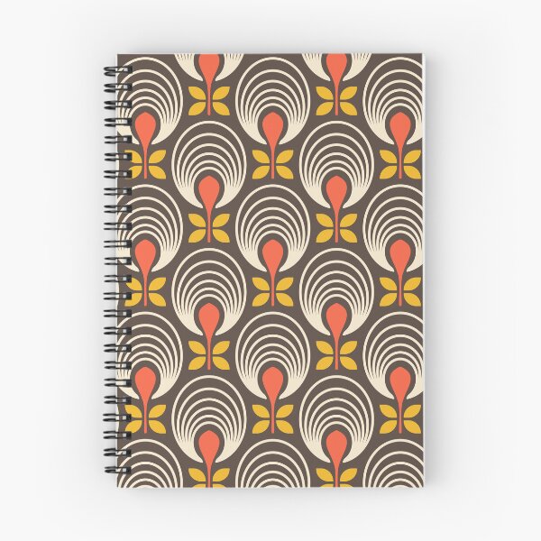Item preview, KF 0062 F - Retro Vintage Flower Minimalist 70s Modern Geometric Floral Pattern designed and sold by KhakiFinch.