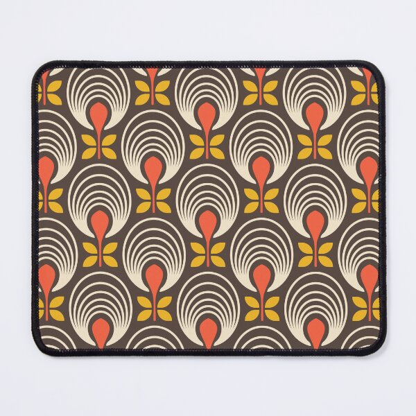 Item preview, KF 0062 F - Retro Vintage Flower Minimalist 70s Modern Geometric Floral Pattern designed and sold by KhakiFinch.
