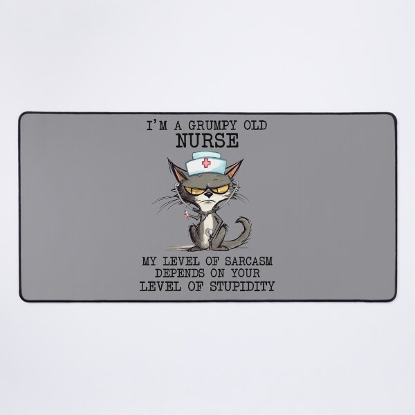 Item preview, I'm A Grumpy Old Nurse designed and sold by BeagleDesigns.