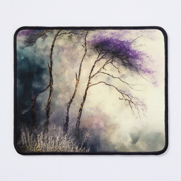 Item preview, Fairytale trees near flowers field designed and sold by SimpleWallArt.