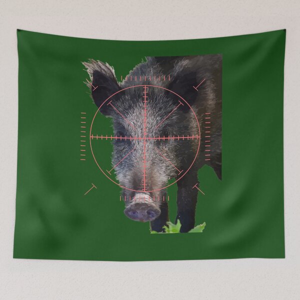 Item preview, Hog Hunting Wild Boar In Sight Vector Art 2 designed and sold by taiche.