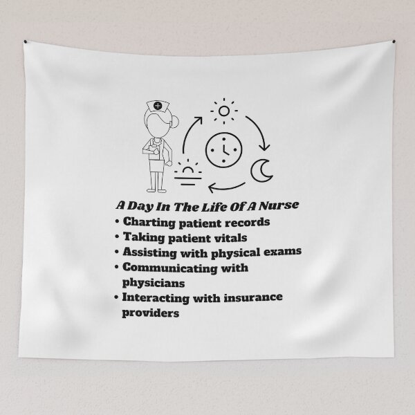 Item preview, A Day In The Life Of A Nurse Messy Bun Life designed and sold by ShopULove.