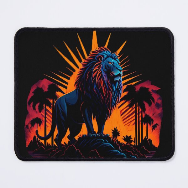 Item preview, Sunset King: A Majestic Lion Ruling the Horizon designed and sold by DesignArtEmpire.