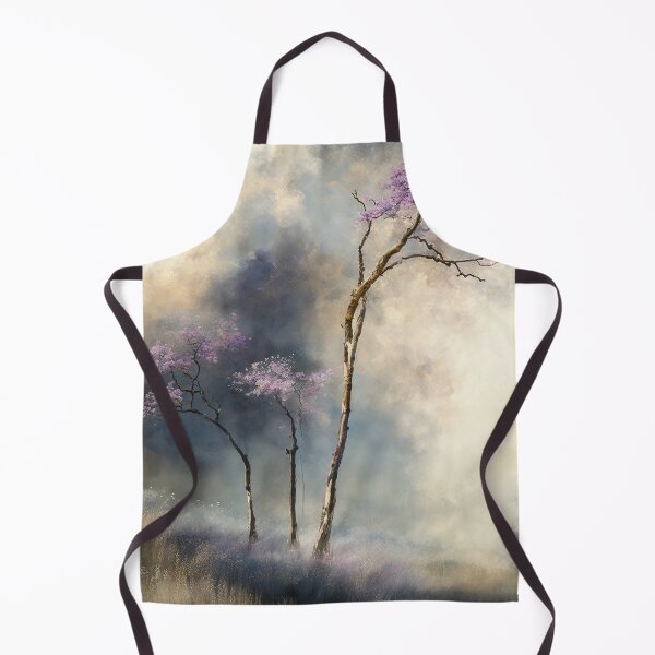 Item preview, Fairytale trees near flowers field designed and sold by SimpleWallArt.