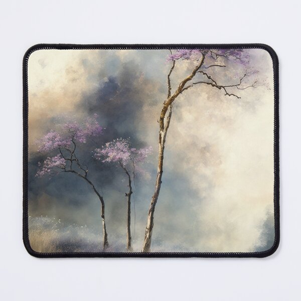 Item preview, Fairytale trees near flowers field designed and sold by SimpleWallArt.