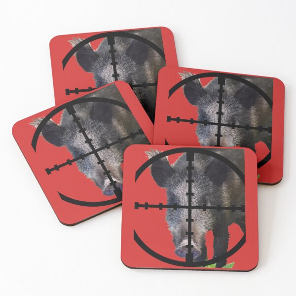 Item preview, Hog Hunting Wild Boar In Scope Vector Art 2 designed and sold by taiche.