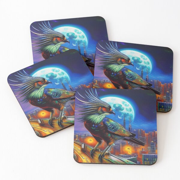 Item preview, Cyberpunk Colourful Owl, Ai Generated Art  designed and sold by ACC .