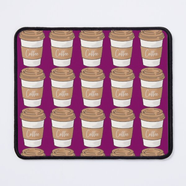 Item preview, Coffee Print - Dark Pink designed and sold by PunjabanJatti.