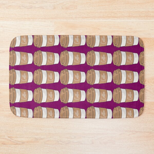 Item preview, Coffee Print - Dark Pink designed and sold by PunjabanJatti.