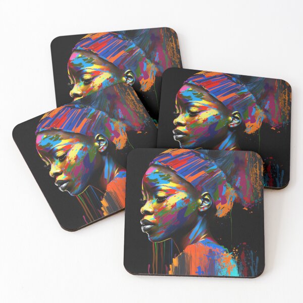 Item preview, Womens Rights Abstract Black Woman Art Print Afrocentric designed and sold by MartynGrey.