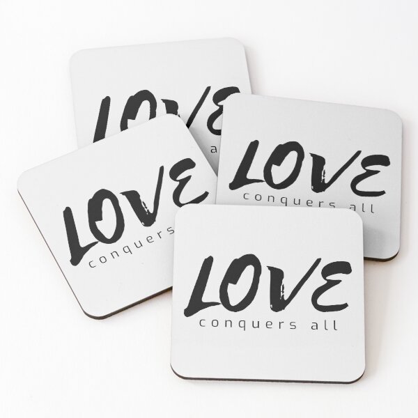 Item preview, Love Conquers All bible verse | 1 Cor 13 7 | 1 Corinthians 13 7 designed and sold by Faith at Work.
