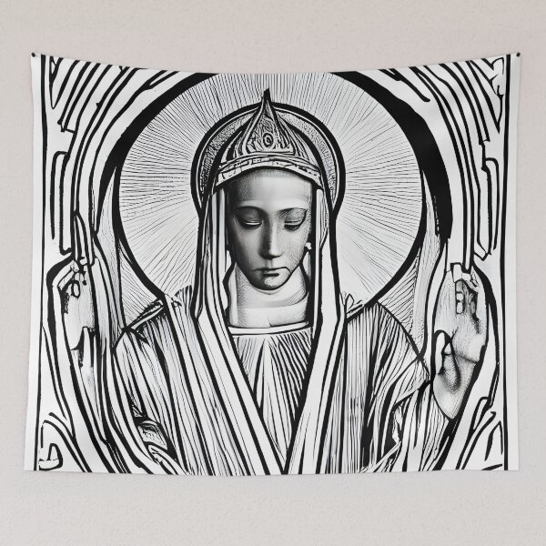 Item preview, Lineart in the style of famous art No. 14 designed and sold by CRAFTER-MEDIA.
