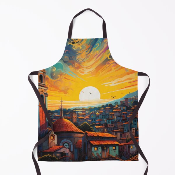 Item preview, A small town in brazil with a church tower designed and sold by isBotStore.