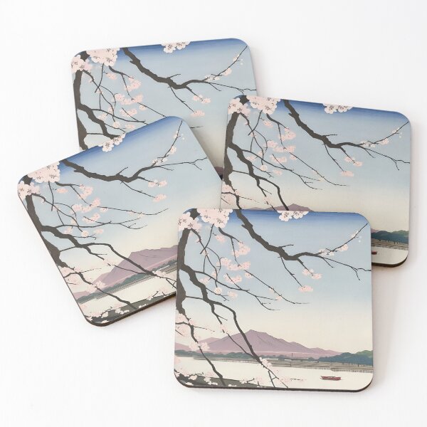 Item preview, Cherry blossom in the Sumida River Ukyio-e vintage art designed and sold by jortan1.