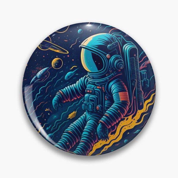 Artikelvorschau, Spacewalker's Serenity: Astronaut in schwereloser Verlassenheit entworfen und verkauft von DesignArtEmpire.