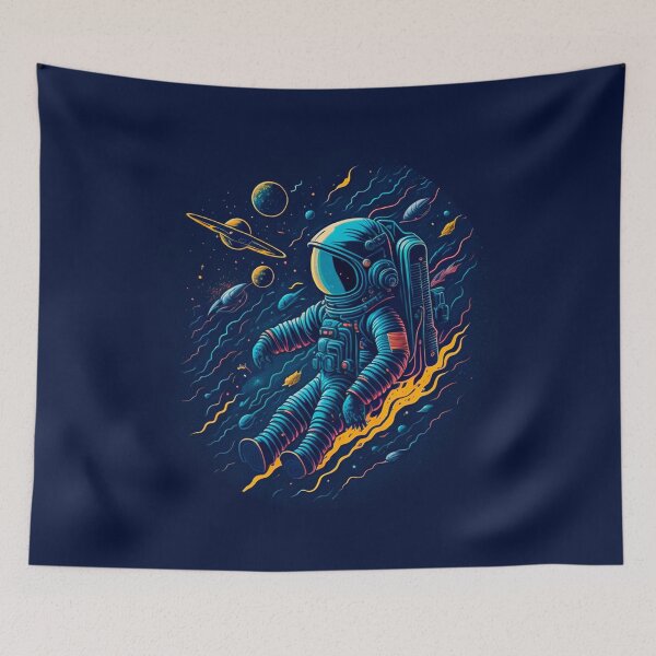 Item preview, Spacewalker's Serenity: Astronaut in Weightless Abandon designed and sold by DesignArtEmpire.