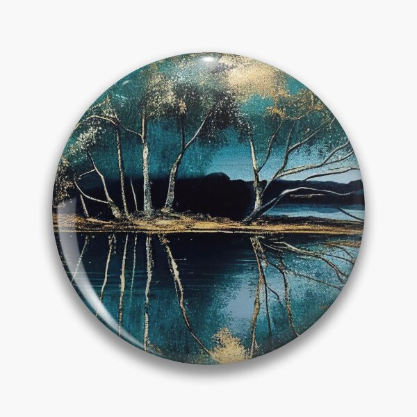 Item preview, Golden Tree Blue Lake Reflections designed and sold by TheArtMage.