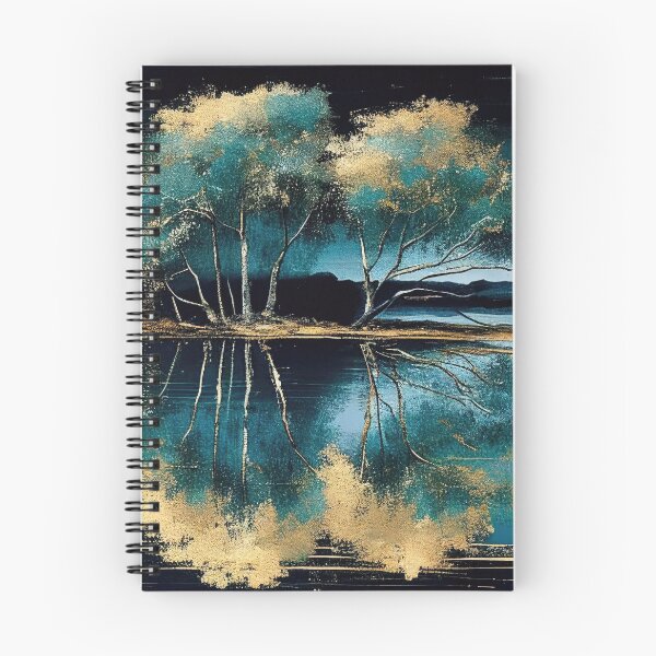 Item preview, Golden Tree Blue Lake Reflections designed and sold by TheArtMage.
