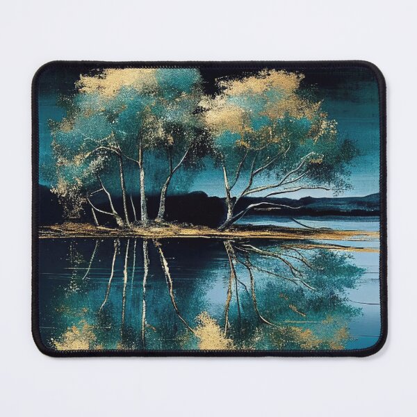 Item preview, Golden Tree Blue Lake Reflections designed and sold by TheArtMage.