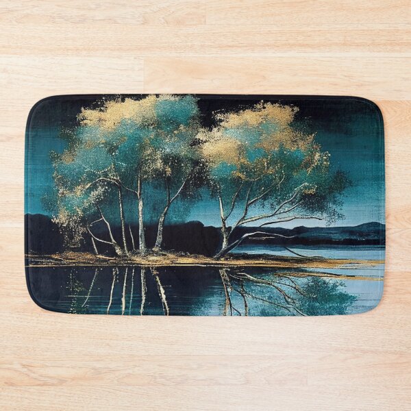 Item preview, Golden Tree Blue Lake Reflections designed and sold by TheArtMage.