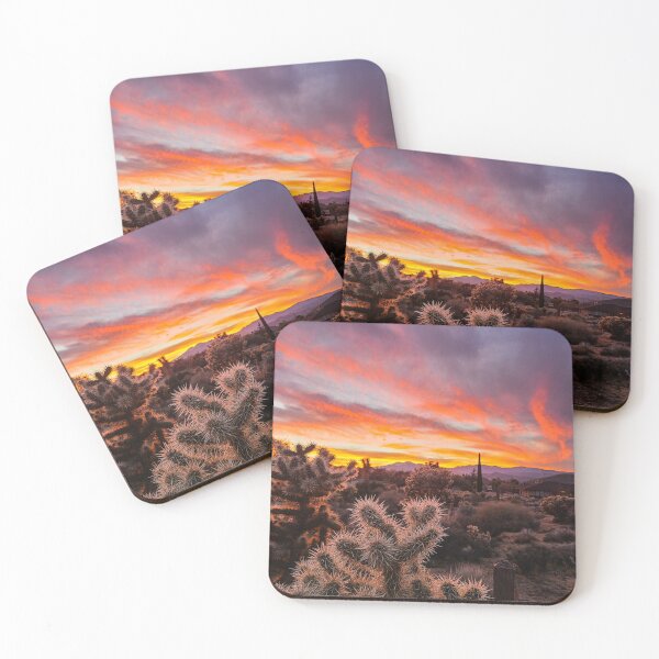 Item preview, Yucca Valley Fiery Sunset designed and sold by sableandpalm.