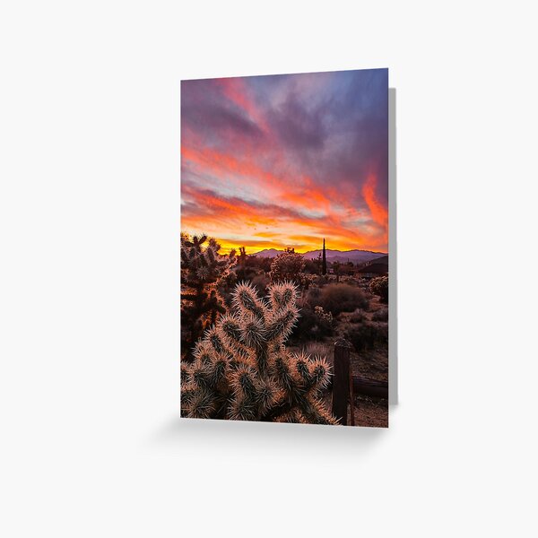 Item preview, Yucca Valley Fiery Sunset designed and sold by sableandpalm.