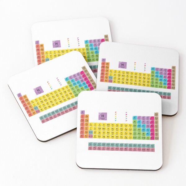 Item preview, Bright Colored Periodic Table of Elements designed and sold by Gamicnum.