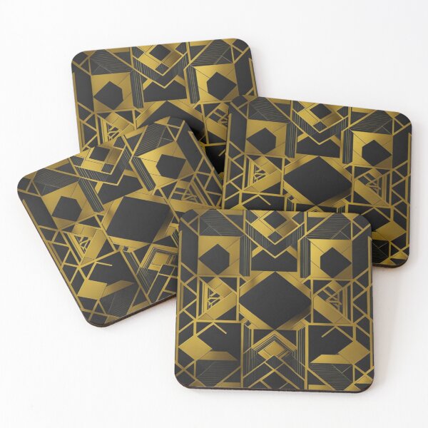 Item preview,  Black golden patterns  designed and sold by Ahmed Graphic .