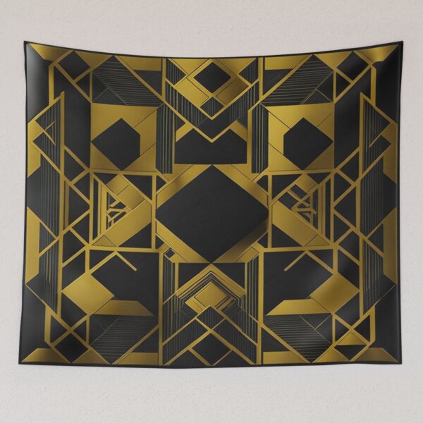 Item preview,  Black golden patterns  designed and sold by Ahmed Graphic .