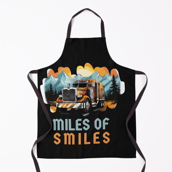 Item preview, Miles Of Smiles - For Seasoned Truckers, Truck Drivers designed and sold by BobbyTee Merch.