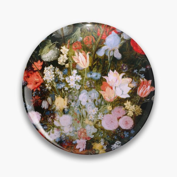 Item preview, Bouquet of Flowers in a Ceramic Vase by Jan Brueghel the Younger, Flemish,1610 designed and sold by Shapes-Mania.