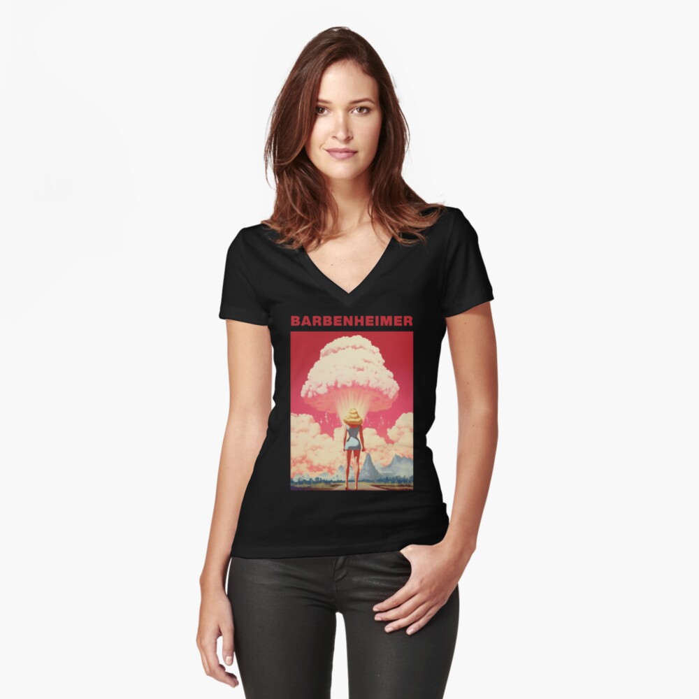 Item preview, Fitted V-Neck T-Shirt designed and sold by maxjfry.