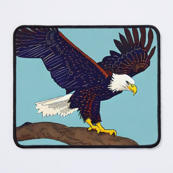 Item preview, A bald eagle landing designed and sold by devwalk92.