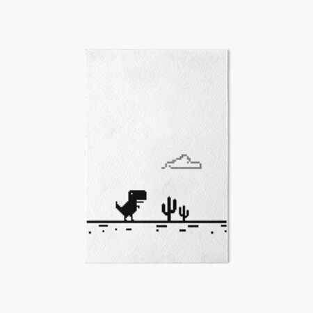 Google Chrome Dino Art Board Print for Sale by SasShoemaker