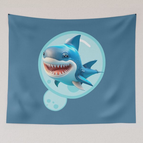 Item preview, Cute Little Shark designed and sold by oldtimesss.