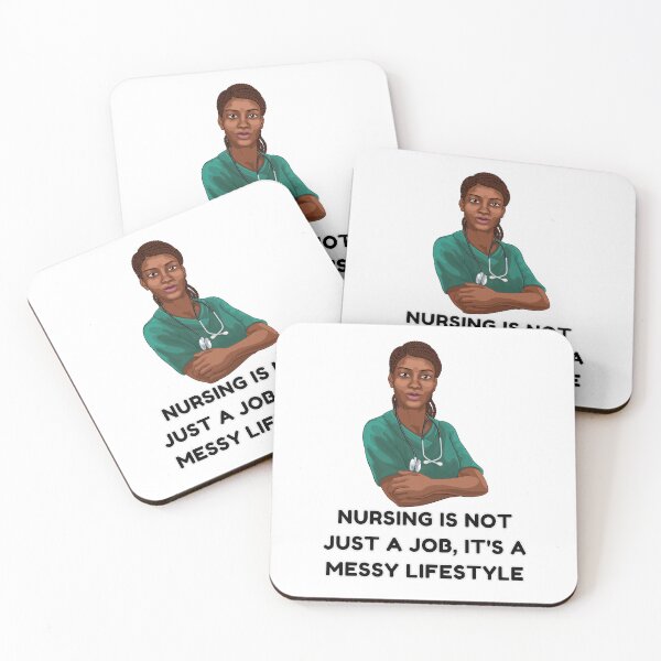 Item preview, Black Nurse Messy Bun Life, Nursing is not just a job, it's a messy bun lifestyle designed and sold by ShopULove.