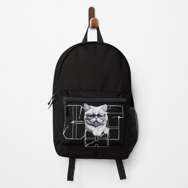 Item preview, cat coming out behind the letters designed and sold by MacLis.
